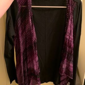 Casual Express Black and sheer shrug